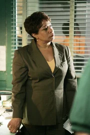 Lt. Van Buren (S. Epatha Merkerson) lässt sich von den Detectives Green und Cassady auf den Stand der Ermittlungen bringen.