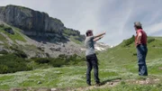 Natura 2000 Gebietsmanager Martin Bösch am Hohen Ifen mit Redakteur Markus Barnay.
