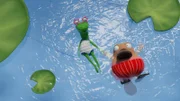 Undine und Nö-Nö beim schwimmen.