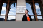 Aglaia Szyszkowitz besucht fuer History Sarajevo.