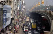 In Dhaka ist immer Stau.