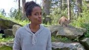 Im Wildpark Waldhaus Mehlmeisel macht Pia Bekanntschaft mit einem Luchs, der größten Raubkatze Europas. Weiteres Bildmaterial finden Sie unter www.br-foto.de
