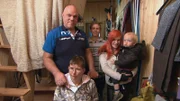 Familie Mohs, v.l.: Hartmut, Yvonne, Pascal und Jana mit Sohn Fabian.