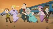 L-R: Steve, Francine, Stan, Aunt Karen, Hayley, Roger