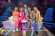 Publikumslieblinge und Schlaumeier zugleich: v.l.n.r. Sabine Heinrich, Judith Rakers, Gastgeber Eckart von Hirschhausen, Hans Sigl und Uwe Ochsenknecht.