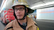 Bastian Haas von der Frankfurter Flughafen-Feuerwehr.