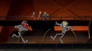 Vorne, v.li.: Space Kook, Fred Jones
