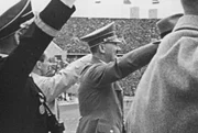 Hitler während der Olympiade 1936 in Berlin.