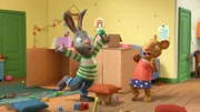 Pip und Posy bauen die Mega-Höhle. Hurra!