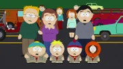 Vorne, l-r: Eric, Butters, Stan, Kenny