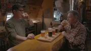 L-R: Brian and Glenn Sprauge of Sprauge Farm Brews doing a taste test after tour