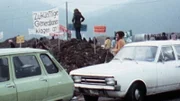Besetztes Gelände AKW Kaiseraugst 1975