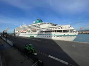 Die "Prinzessin" in Cherbourg/Frankreich.