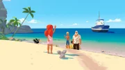 Marina verabschiedet Yann und Onkel Patrick. Die beiden wollen mit dem Schiff rausfahren, um die verschwundene Schildkröte zu suchen.