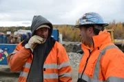 Chris Doumitt and Mitch Blaschke talking.