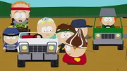 Craig (l.), Timmy (2.v.l.), Butters (3.v.l.), Eric (3.v.r.)