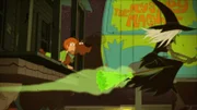 v.li.: Shaggy Rogers, Scooby-Doo, Baba Yaga