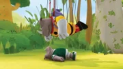 Lord Rataxes ist bei einem Sturm aus seinem Ballon abgestürzt. Sein Enkel Rhudi hat ihn gerade gefunden.