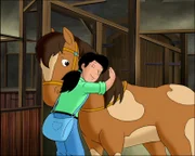 Maja würde ihr Pony nie verlassen.