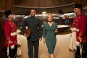 l-r: Corporal Herbert Zubak (Matthias Schoenaerts), Chancellor Elena Vernham (Kate Winslet)