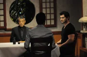 Akira Hirayama als Goro Shioma, Ian Anthony Dale als Adam Noshimuri und Christopher Sean als Gabriel Waincroft
