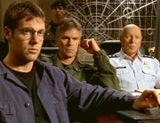 - Szenenfoto v.li.n.re.: Michael Shanks, Richard Dean Anderson, Don S. Davis, RTL II, USA, William Gereghty, RTL II.