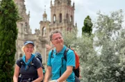 Ankunft in Santiago. v.l.n.r.: Anne Strauch und Michael Friemel