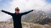 Nina Heins auf dem Gipfel des Ljuboten.