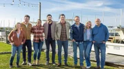 Drew and Jonathan Scott, Brian and Mika Kleinschmidt, Sarah and Bryan, Jonathan Knight, Kristina Crestin, as seen on 100 Day Hotel Challenge, Season 1.
