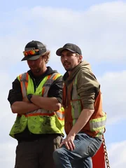 L-R: Tyson Lee and Parker Schnabel in claim