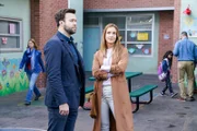 L-R: Will Cooper (Taran Killam) and Priscilla (Hermione Lynch)