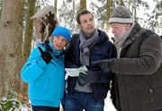ARD STURM DER LIEBE FOLGE 1254, am Dienstag (01.03.11) um 15:10 Uhr im ERSTEN. Nils (Florian Stadler, M.) muss vor Viola (Wookie Mayer, l.) und Franz (Wolfgang Freundorfer, r.) zugeben, dass er sich verlaufen hat.