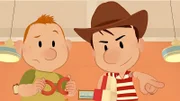 Als Dr. Watson und Sherlock Holmes gehen Otto und Nick auf Los-Dieb-Suche.