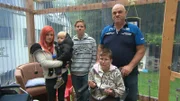 Familie Mohs, v.l.: Jana mit Sohn Fabian, Pascal, Yvonne und Hartmut.