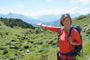 Annette Krause ist in den Bergen unterwegs