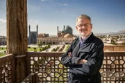 Die Schätze des Orients. Christopher Clark am Imam-Platz in Isfahan.