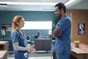 l-r: Magalie Leblanc (Laurence Leboeuf), Bashir Hamed (Hamza Haq)