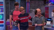 L-R: Captain Man / Ray Manchester (Cooper Barnes), Henry Hart (Jace Norman), Schwoz (Michael D. Cohen)