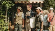 (v.li.): Johann Schuler (Angler Georg), Jakob Tögel (Hipster Valentin), Simon Pearce (Angler Hugo).