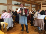 Der Witzemeister Lucky in seiner "Arbeitsmontur".