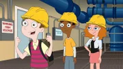 L-R: Milo Murphy ('Weird Al' Yankovic), Zack Underwood (voiced by Mekai Curtis), Melissa Chase (voiced by Sabrina Carpenter)