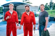 v.li.: Walter Riedl (Christoph Thim), Oliver "Öli" Michelberger (Heinz Arthur Boltuch), Max Herzog (Martin Gruber)