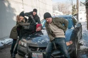 CHICAGO P.D. -- "Erin's Mom" Episode 214 -- Pictured: (l-r) Sophia Bush as Erin Lindsay, Jesse Lee Soffer as Jay Halstead, Jon Seda as Antonio Dawson -- (Photo by: Matt Dinerstein/NBC)