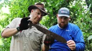 Host Josh Gates and Project Recover look at artifact found when US Soldiers came to the island