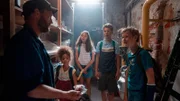 V.l.: Florian Eder (Florian Brückner), Charly Klingemann (Jamily Göppel), Sophie Klingemann (Maya Romy Reschke), Freddy (Tim Koch), Pablo (Leopold Lindner).
