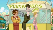 L-R: Vinnie Dakota (voiced by Dan Povenmire), Balthazar Cavendish (voiced by Jeff "Swampy" Marsh)