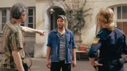 V.l.: Hermann Burke (Matthias Bundschuh, Florian Eder (Florian Brückner), Polizistin Keller (Lisa Wagner).