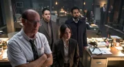 (v.l.n.r.) Murray Clarke (Nick Sandow); Tomas Esquivel (Lucca De Oliveira); Clarice Starling (Rebecca Breeds); Shaan Tripathi (Kal Penn)