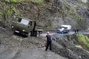Hot Roads – Die gefährlichsten Strassen der Welt Der Abano Pass in Georgien Erdrutsch: Abano Strasse