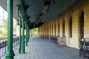 Bahnsteig in Krakau.